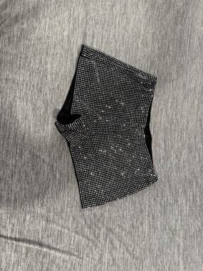 Sparkly black shorts